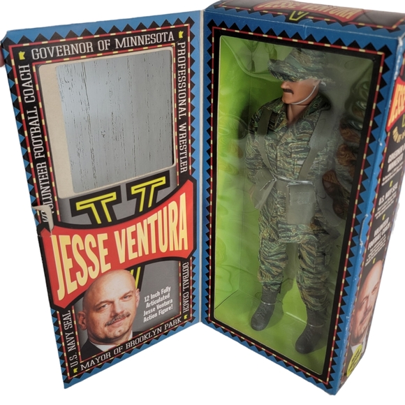 Jesse Ventura LTD US Navy Seal Man of Action Figure Governor 12" NIOB 1999 - Picture 11 of 13